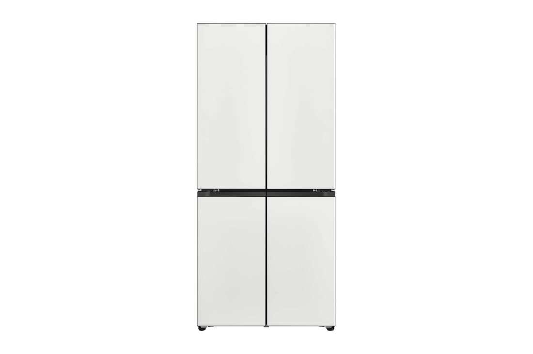 LG 507L 十字四门冰箱 凝脂白, F554GTWB7B