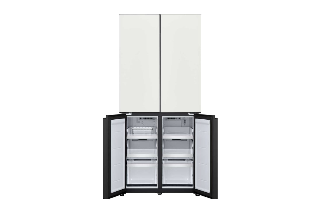 LG 507L 十字四门 嵌入美学大容量冰箱 凝脂白, F554GTWB7B, thumbnail 2