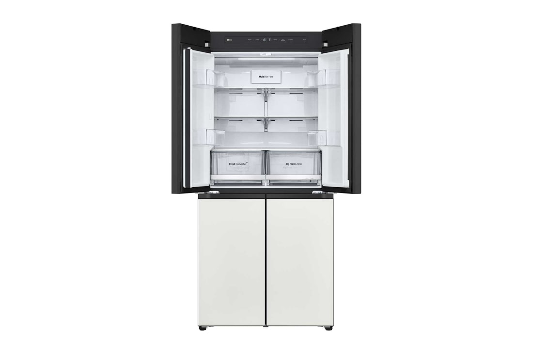 LG 507L 十字四门 嵌入美学大容量冰箱 凝脂白, F554GTWB7B, thumbnail 6