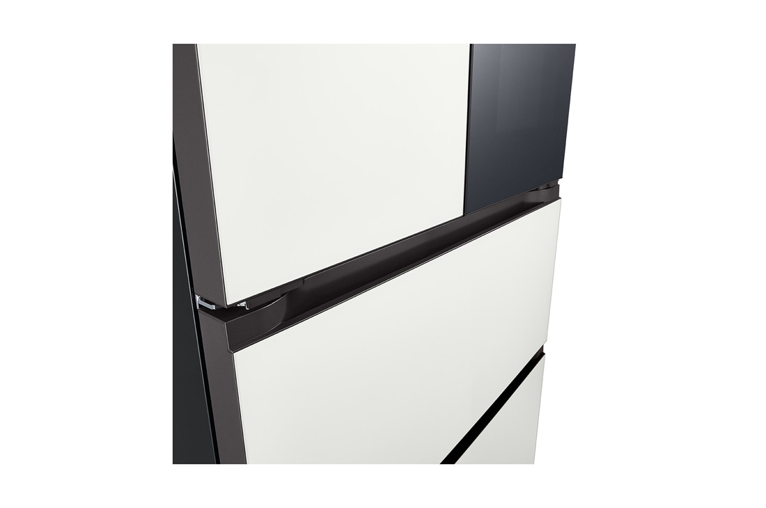 LG 486L 全景透视窗 法式多门冰箱 凝脂白, +15 degree top view, F555GTWVKB, thumbnail 9