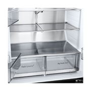 LG 486L 全景透视窗 法式多门冰箱 凝脂白, +15 degree side view, F555GTWVKB, thumbnail 8