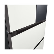 LG 486L 全景透视窗 法式多门冰箱 凝脂白, +15 degree top view, F555GTWVKB, thumbnail 9