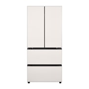 LG 490L  法式多门冰箱 玉石白, front view, F555GBBBLB, thumbnail 1