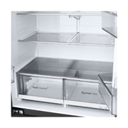 LG 490L  法式多门冰箱 玉石白, Front view, F555GBBBLB, thumbnail 4