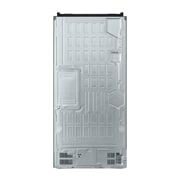 LG 490L  法式多门冰箱 玉石白, close-up view of the rear emblem lights on, F555GBBBLB, thumbnail 15