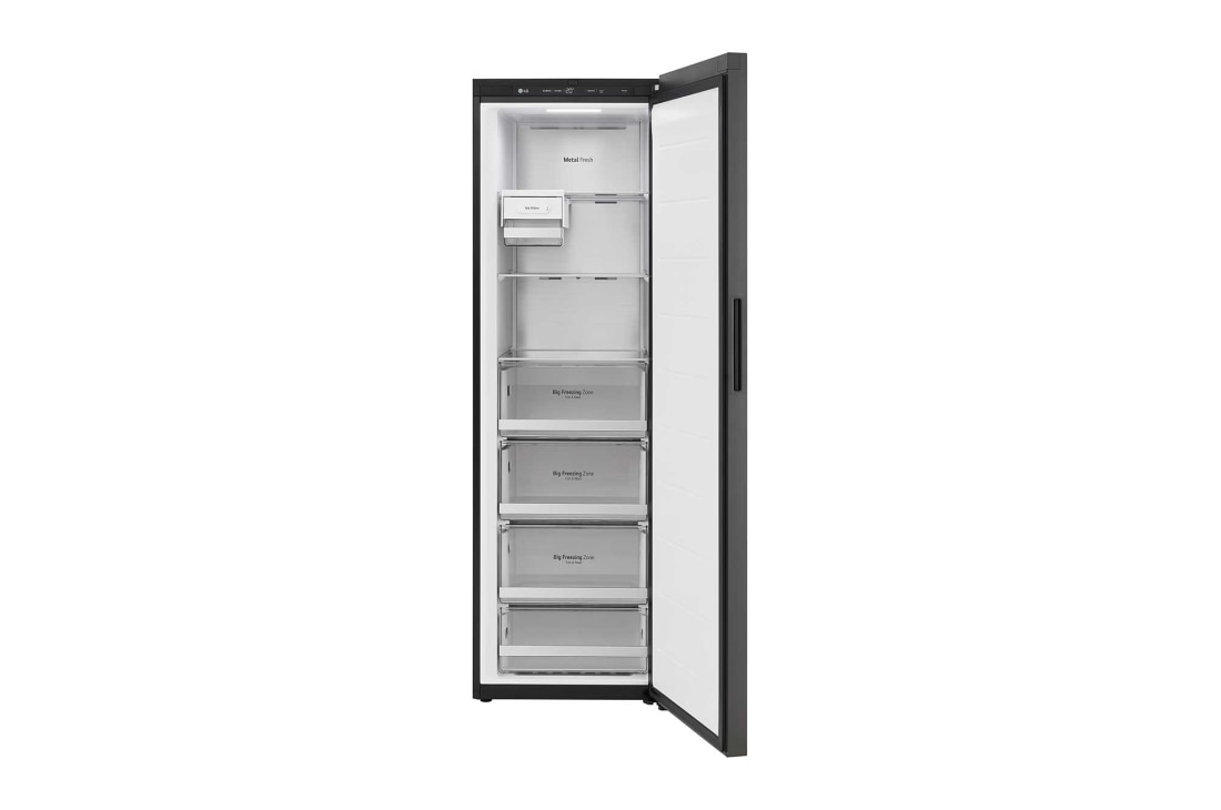 LG 328L 组合式嵌入冰箱 单门冷冻 玉石白, 正面开门视图, Y394GBELUB, thumbnail 5