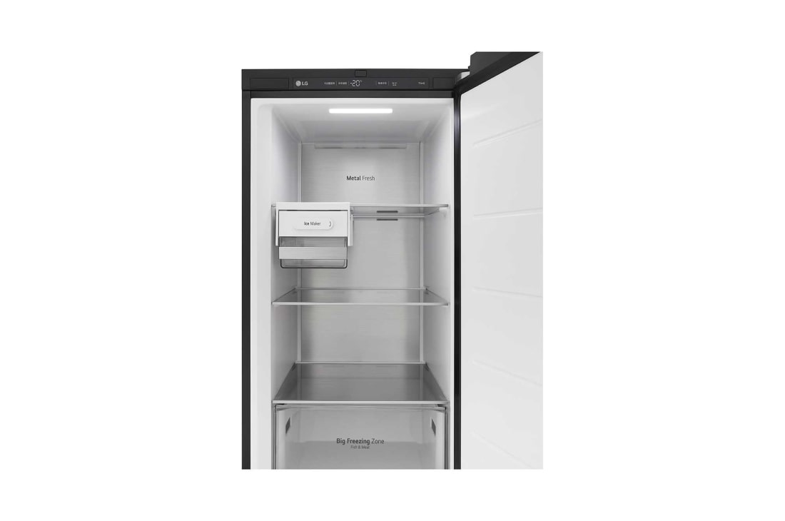 LG 328L 组合式嵌入冰箱 单门冷冻 玉石白, 正面开门视图, Y394GBELUB, thumbnail 6