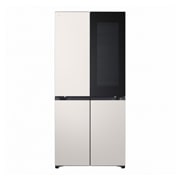 LG 580L 全景透视窗 十字四门冰箱 玉石白, LG 580L 全景透视窗 十字四门冰箱 玉石白, F566MBBVRJ, thumbnail 1