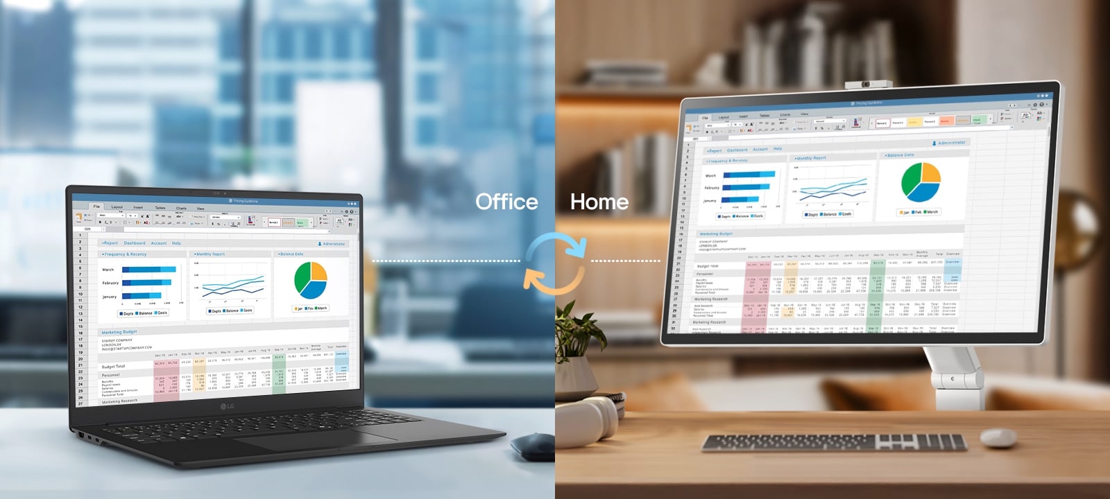 webOS enables you to remotely access your PC and Cloud PC via Remote PC. This functionality lets you utilize various home office services, including video conferencing and cloud-based applications, all without a PC.	