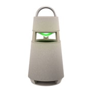 LG XBOOM 360 RP4 - 具备氛围灯光的 360˚ 全向声便携式无线蓝牙音箱, 绿灯闪烁的正面角度, RP4BE, thumbnail 10