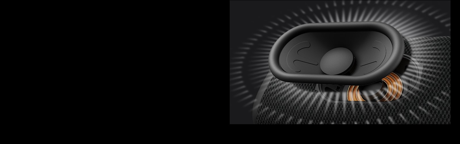 轨式低音炮特写视图。