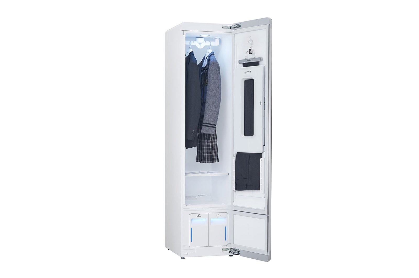 LG styler 蒸汽衣物护理机亚麻黑色3件衣服+1裤子| LG中国官网