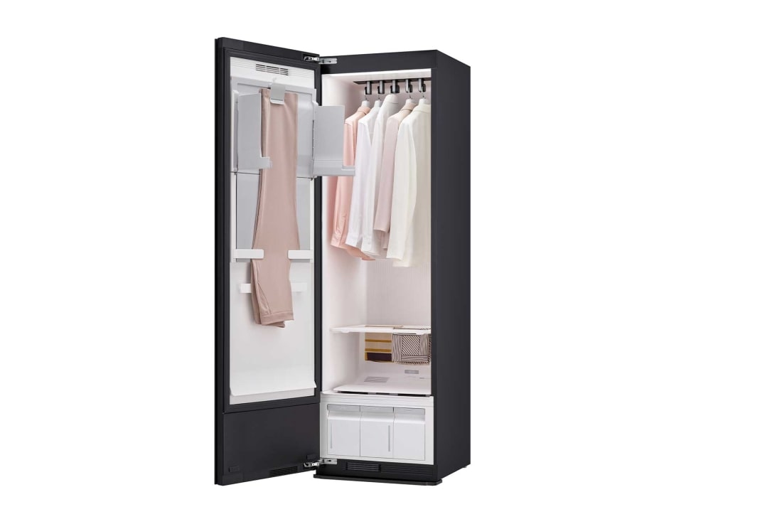 LG Styler® 蒸汽衣物护理机 <br>双重蒸汽 双变频热泵烘干抚皱塑形<br>镜面黑 5件衣服+1裤子, SC5GMR80H, thumbnail 11