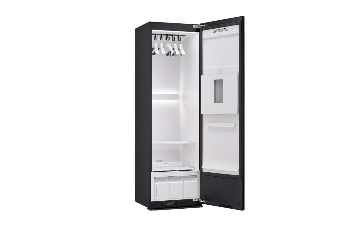 LG Styler® 蒸汽衣物护理机 <br>双重蒸汽 双变频热泵烘干抚皱塑形<br>镜面黑 5件衣服+1裤子, SC5GMR80H, thumbnail 3