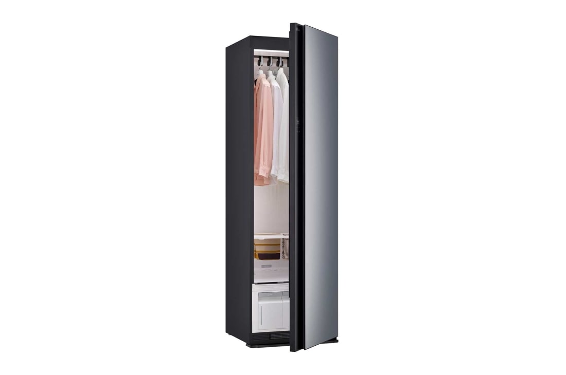 LG Styler® 蒸汽衣物护理机 <br>双重蒸汽 双变频热泵烘干抚皱塑形<br>镜面黑 5件衣服+1裤子, SC5GMR80H, thumbnail 6