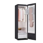 LG Styler® 蒸汽衣物护理机 <br>双重蒸汽 双变频热泵烘干抚皱塑形<br>镜面黑 5件衣服+1裤子, SC5GMR80H, thumbnail 5