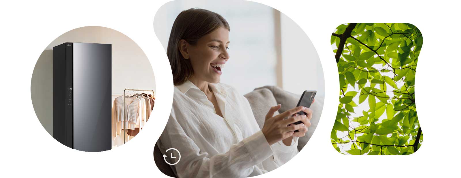 LG Styler 蒸汽衣物护理机的周期工作时间更短  