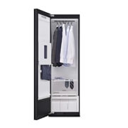 LG 恒隆专供<br>LG Styler<sup>®</sup> 蒸汽衣物护理机<br>热泵烘干塑形<br>镜面黑 5件衣服+1裤子, -15 degree side view, SC5GMR4G, thumbnail 14