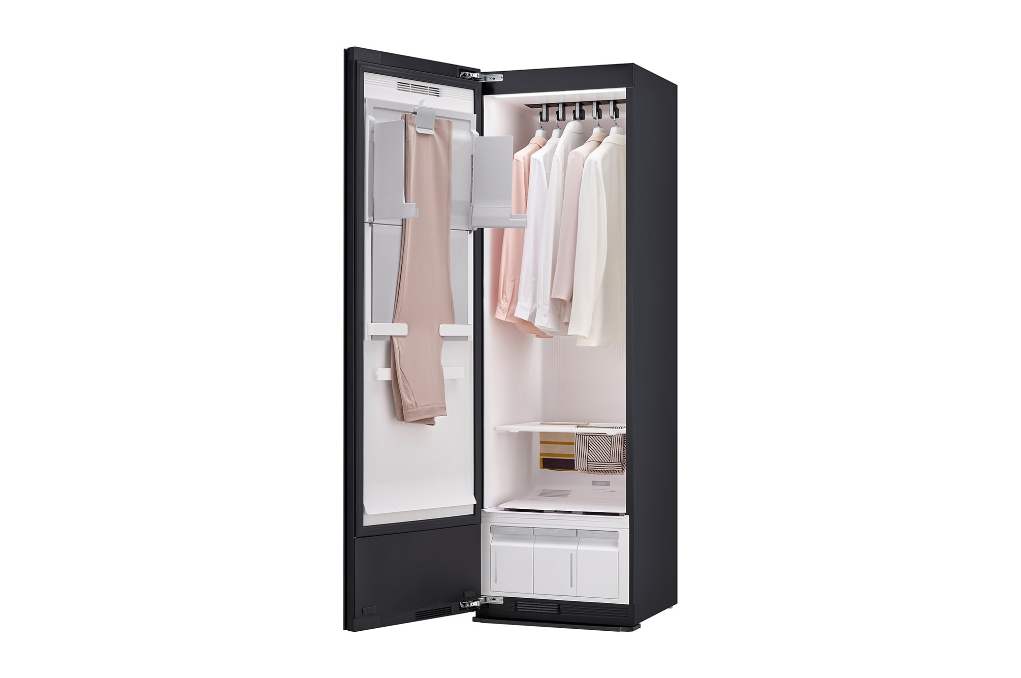 LG OBS 专供<br>LG Styler® 蒸汽衣物护理机 <br>双重蒸汽 双变频热泵烘干抚皱塑形<br>象牙白 5件衣服+1裤子, 正面, SC5MBR80H, thumbnail 9