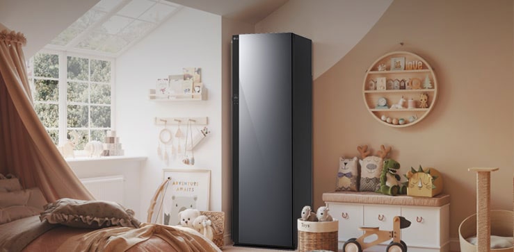 Metal fresh area inside the refrigerator.