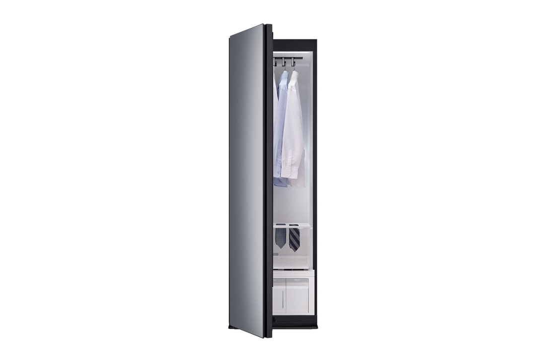 LG Styler® 奂然3.0 蒸汽衣物护理机<br>双重蒸汽 双变频热泵烘干抚皱塑形<br>镜面黑 5件衣服+1裤子, LG Styler® 蒸汽衣物护理机, SC5GMR80S, thumbnail 4
