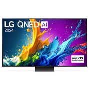LG 86 英寸 LG QNED AI <br>QNED81 4K 智能电视 2024, LG QNED TV, QNED81 的正面视图, 86QNED81TCA, thumbnail 2