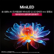 LG 75 英寸 LG QNED evo AI QNED85 MiniLED 4K 智能电视 2025, 黑色背景中呈现多色相渐变的 3D 全息花朵。花朵的清晰度与细节展现 QNED MiniLED 呈现非凡色彩、亮度与对比度的能力。标题讲述了 MiniLED 如何提升清晰度并实现卓越的对比度。, 75QNED85ACA, thumbnail 10