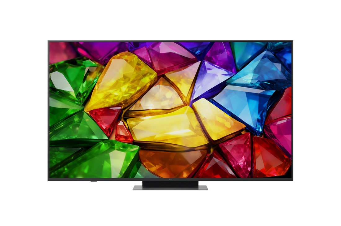 LG 2026 款 65 英寸 Mini RGB evo AI MRGB86 4K 智能电视, 2026 年发布的 LG Mini RGB evo AI MRGB85 的正面视图，显示了清晰锐利的多彩切面，呈现了晶莹剔透的画面，配备 75 英寸显示屏、webOS、RGB Primary Color Pro 和 α8 AI 音/画芯片 4K Gen3。, 65MRGB86BCA, thumbnail 2