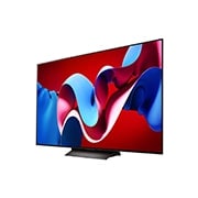 LG 65 英寸 LG OLED evo AI C4 4K 智能电视 OLED65C4, LG OLED evo TV, OLED C4 的左视图, OLED65C4PCA, thumbnail 3