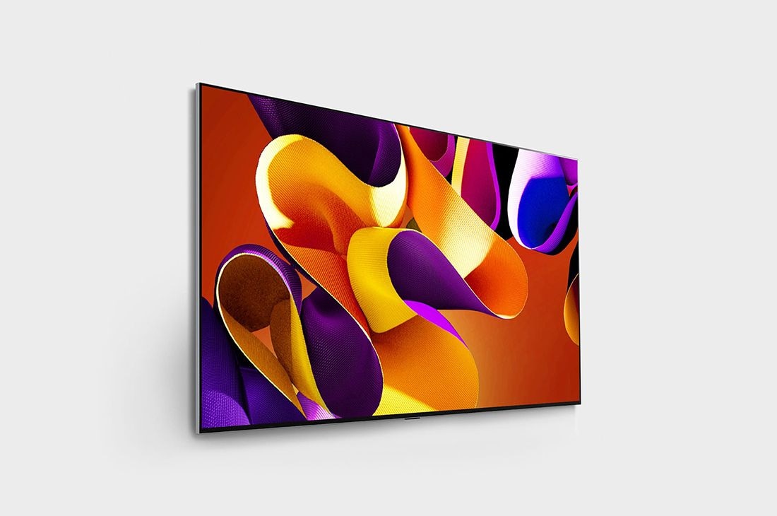 LG 97 英寸 LG OLED evo AI G4 4K 智能电视 OLED97G4, 墙壁上 LG OLED evo TV, OLED G4 的右视图, OLED97G4PCA, thumbnail 4