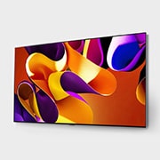LG 97 英寸 LG OLED evo AI G4 4K 智能电视 OLED97G4, 墙壁上 LG OLED evo TV, OLED G4 的略微倾斜左视图, OLED97G4PCA, thumbnail 3