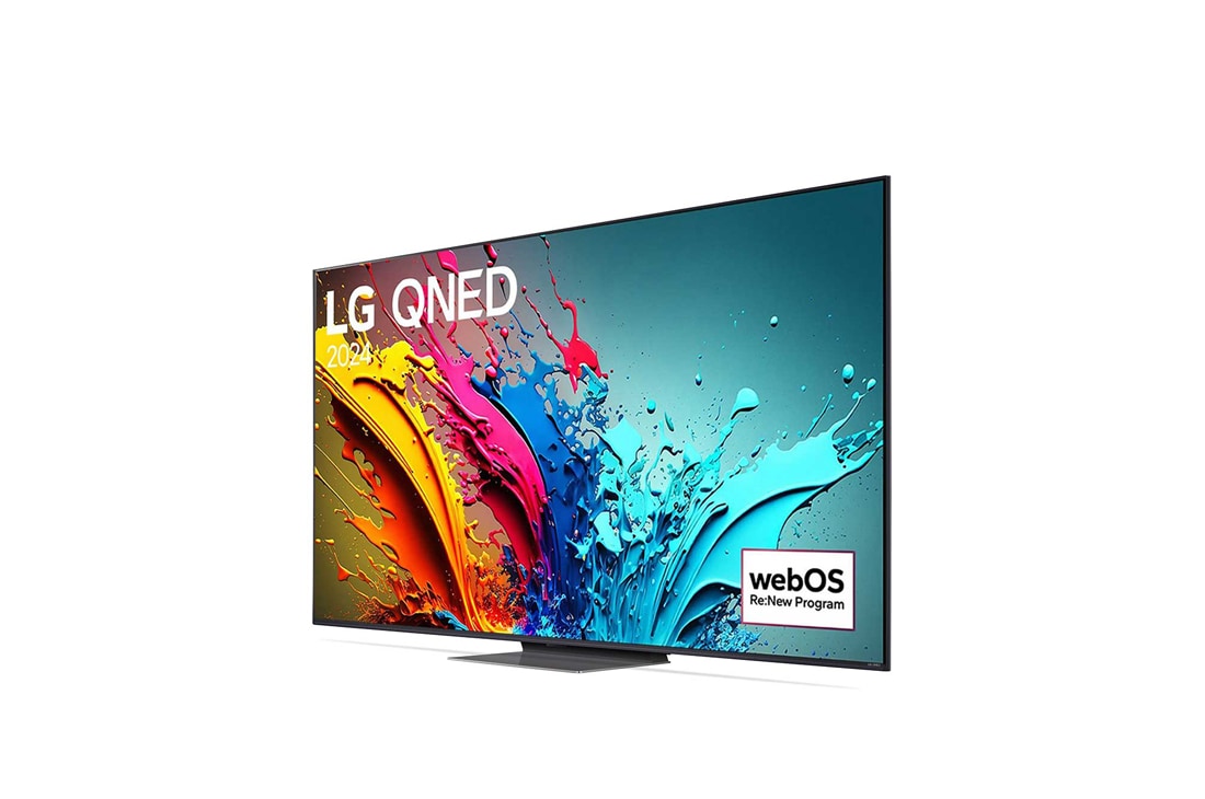 LG 86 英寸 LG QNED AI<br>QNED86 4K 智能电视 2024, LG QNED TV, QNED86 侧视图, 86QNED86TCA, thumbnail 4