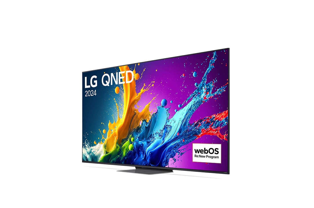 LG 75 英寸 LG QNED AI<br>QNED81 4K 智能电视 2024, LG QNED TV, QNED81 侧视图, 75QNED81TCA, thumbnail 4