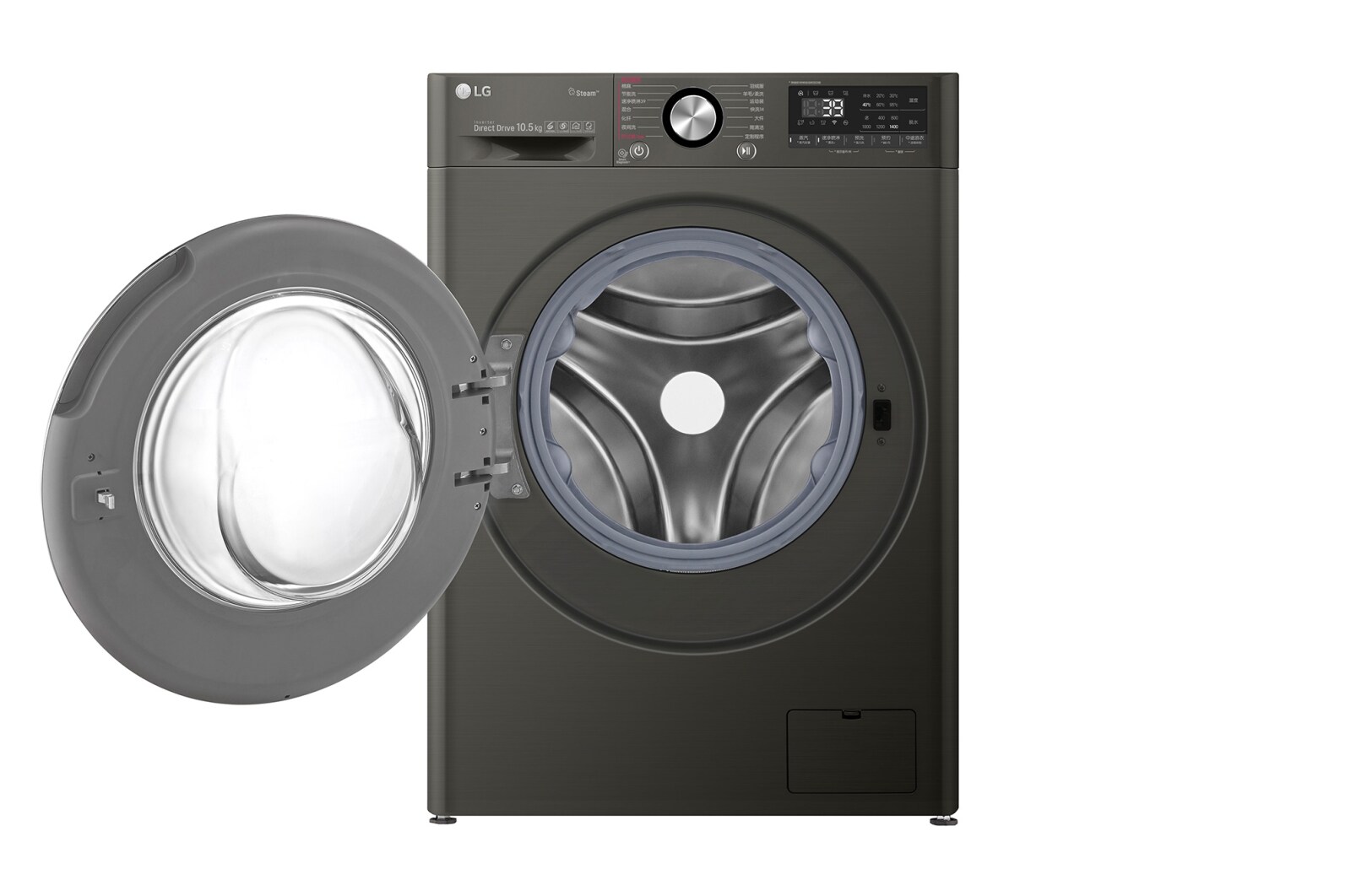 LG 人工智能·纤巧洗衣机 10.5Kg 曜岩黑 LG中国官网
