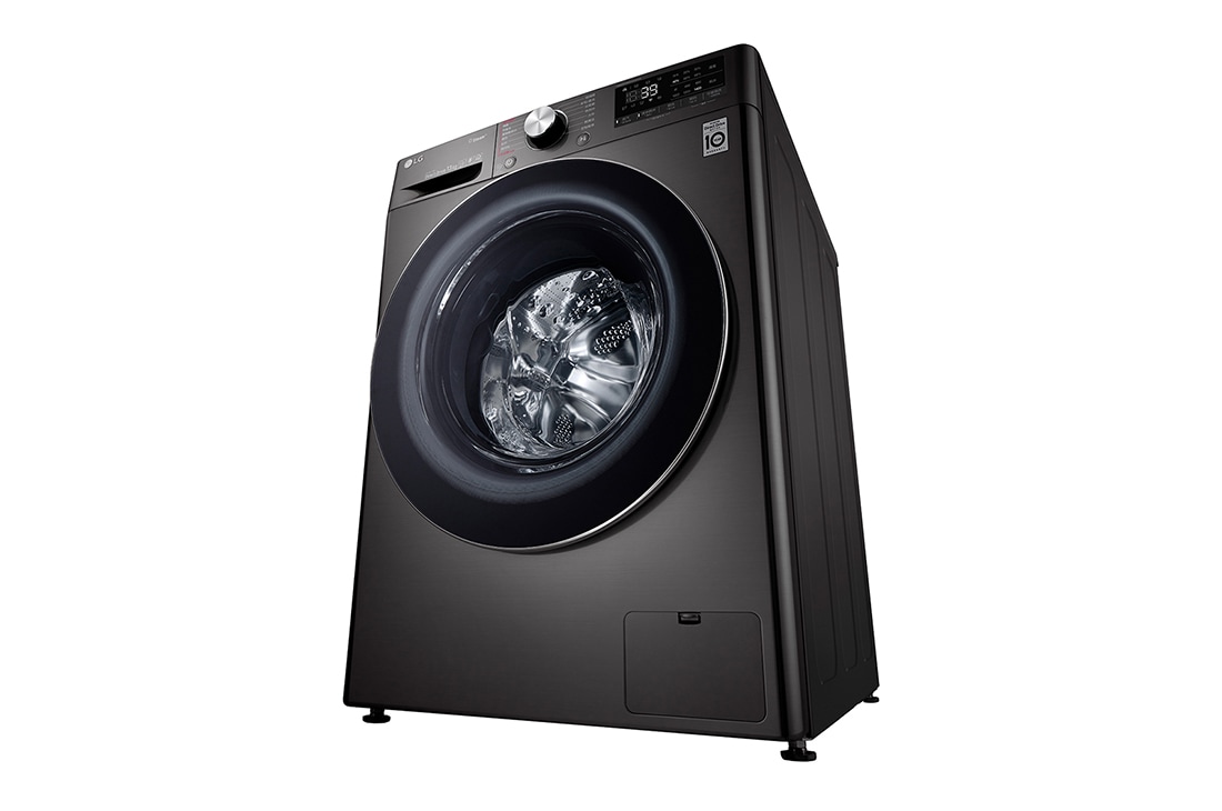 LG 人工智能·纤巧洗衣机 大容量 蒸汽洗 速净喷淋 13Kg 曜岩黑, FG13BV4, thumbnail 13