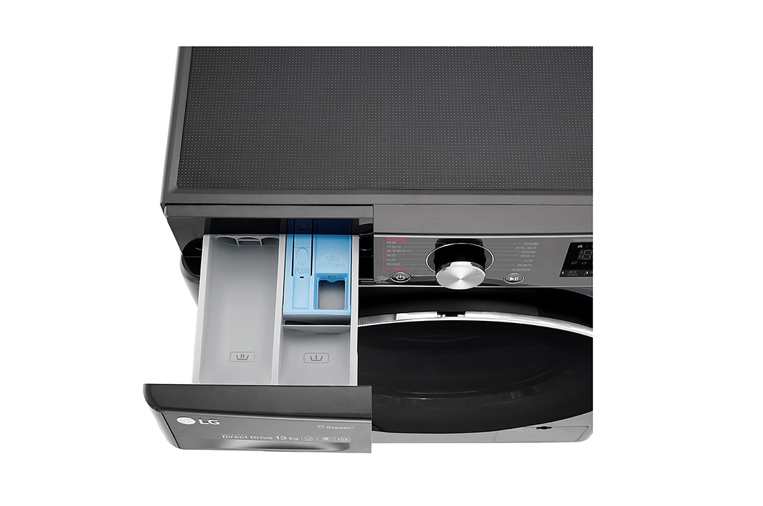 LG 人工智能·纤巧洗衣机 大容量 蒸汽洗 速净喷淋 13Kg 曜岩黑, FG13BV4, thumbnail 7
