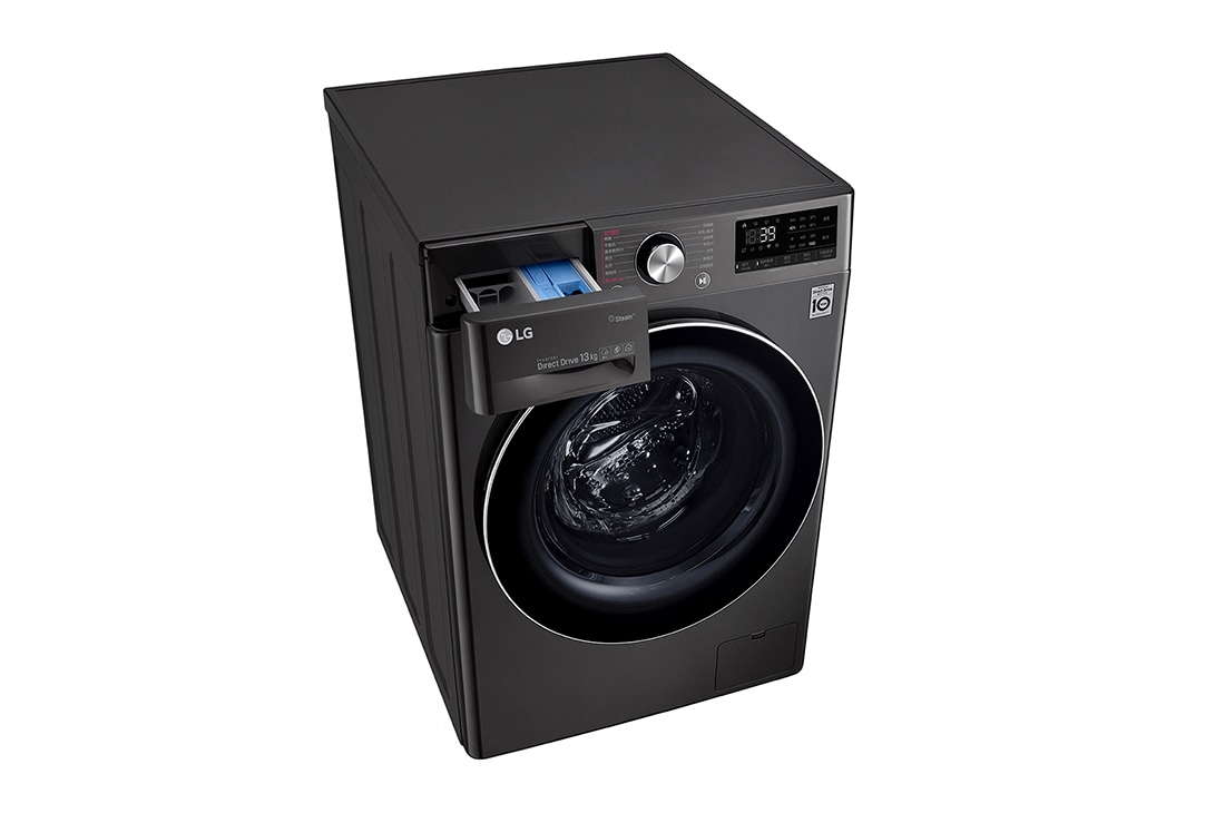 LG 人工智能·纤巧洗衣机 大容量 蒸汽洗 速净喷淋 13Kg 曜岩黑, FG13BV4, thumbnail 9