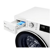 LG 人工智能·纤巧洗衣机 纤薄机身 钢钻玻璃门 10.5Kg 奢华白, FLX10N4W, thumbnail 5