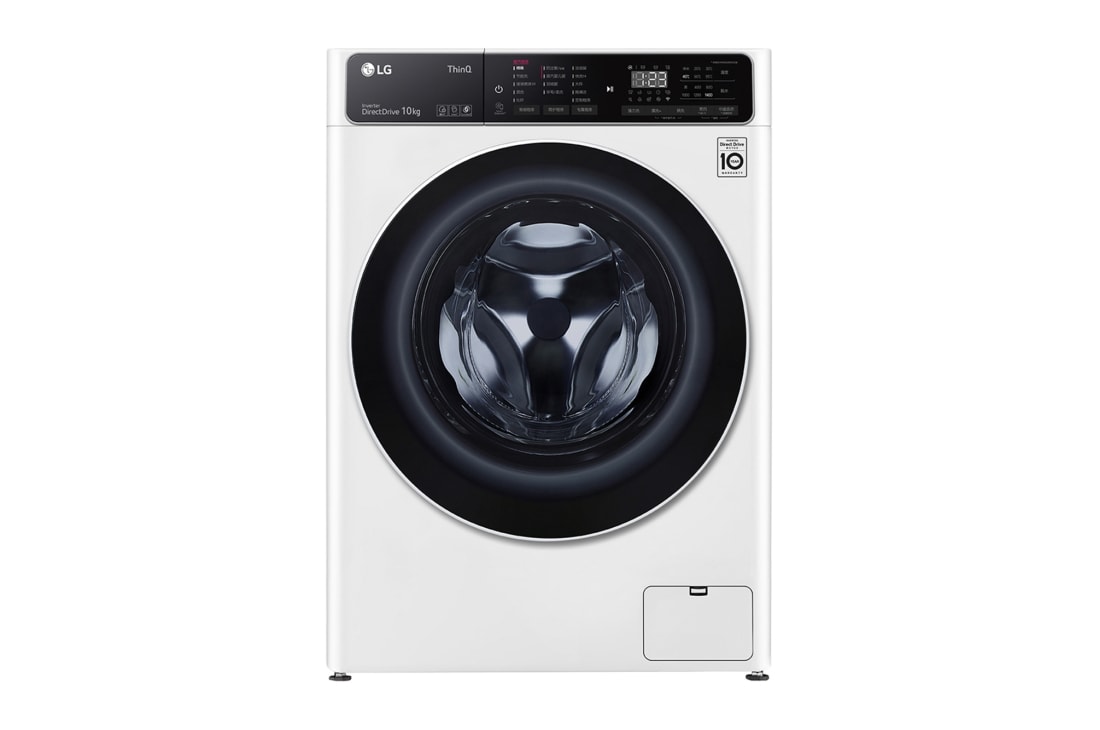 LG 人工智能·纤巧洗衣机 蒸汽除螨除菌 纤薄机身 10Kg 奢华白, FCK10Y4W