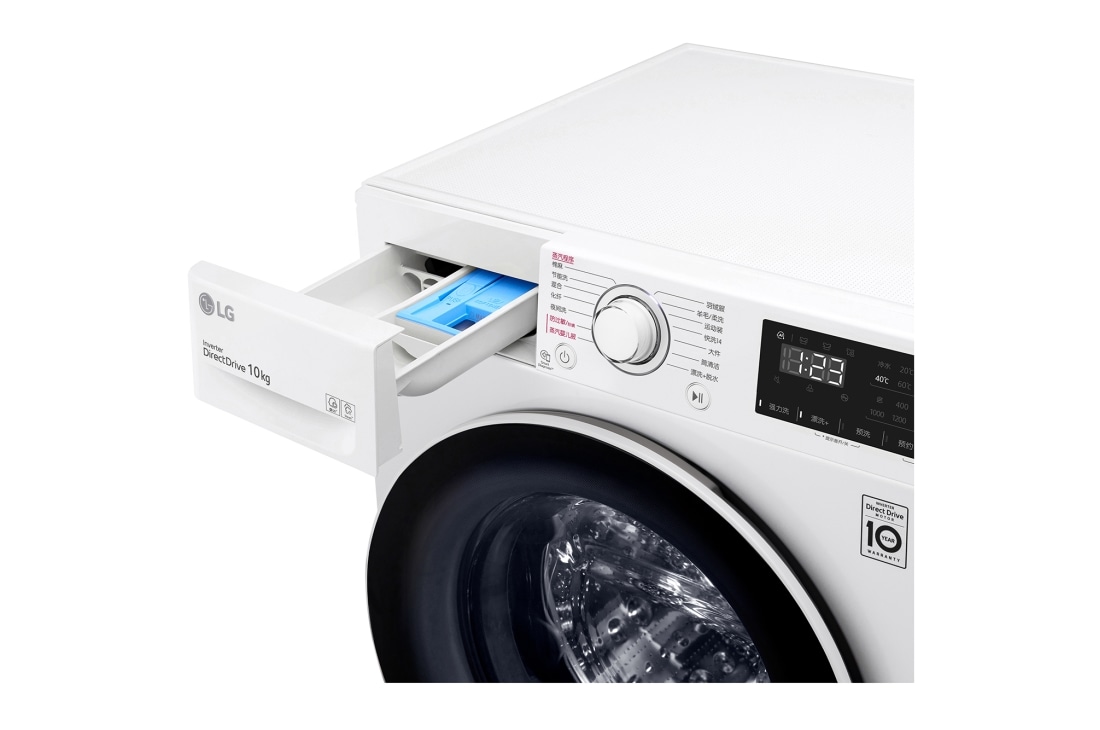 LG 人工智能·纤巧洗衣机 蒸汽除菌除螨 纤薄机身 10Kg 奢华白, FCY10Y4W, thumbnail 5