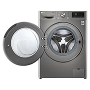 LG 人工智能·纤巧洗衣机蒸汽除菌除螨 <br>大容量 11Kg 钛空银, 02_Vivace_VC3_V700_11kg_Platinum_F4V5BRPKP0B_CN_FrontOpen, FY11MW4, thumbnail 2