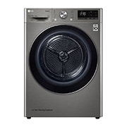 LG  双变频热泵· 大容量干衣机 健康智能护衣 10Kg 钛空银, 正面视图, RH10V9PV2W, thumbnail 1