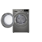 LG  双变频热泵· 大容量干衣机 健康智能护衣 10Kg 钛空银, 正面开门视图, RH10V9PV2W, thumbnail 2