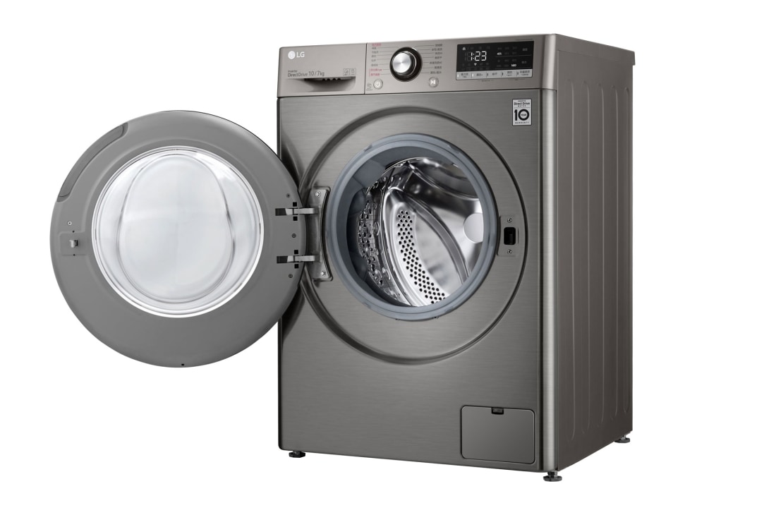 LG 人工智能 · 纤巧洗烘一体机 <br>蒸汽除菌除螨 智能烘干 10/7Kg 钛空银, FMY10R4PF, thumbnail 11