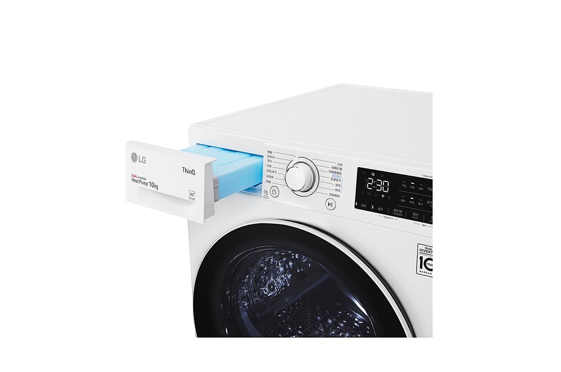 LG 双变频热泵·大容量干衣机 健康干衣护衣 10Kg  奢华白, 局部图5, RH10V3AV4W, thumbnail 7