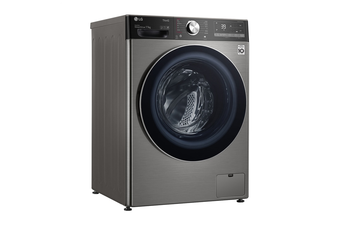 LG 人工智能 · 纤巧洗衣机 11Kg 蒸汽洗除菌除螨 钛空银, 右视图, FCH11G4M, thumbnail 10