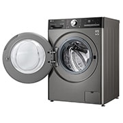 LG 人工智能 · 纤巧洗衣机 11Kg 蒸汽洗除菌除螨 钛空银, 左侧开门试图, FCH11G4M, thumbnail 11