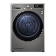 LG 双变频热泵·臻韵⁺干衣机 健康干衣护衣 10Kg  钛空银, 正面视图, RH10V3PV8WS, thumbnail 1