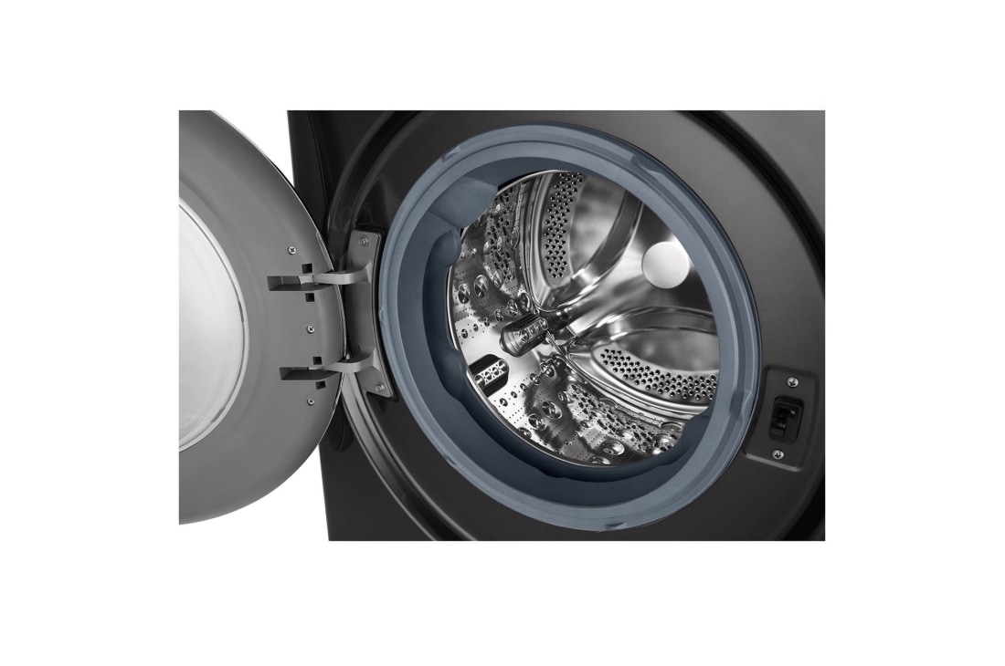 LG 人工智能·纤巧洗衣机 大容量 速净喷淋 11Kg 曜岩黑, FG11BH4, thumbnail 4