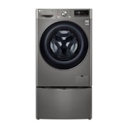 LG 同步分类 · 双擎洗干一体机 <br>蒸汽洗 大容量 13.5/7Kg 钛空银, 正视图, FD13PWW, thumbnail 1